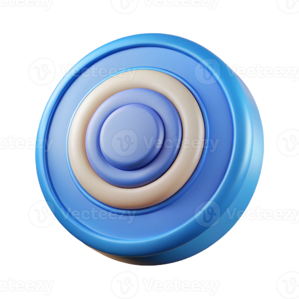 magnificent memorable Circular badge with concentric circles. Symmetrical, flat color, crisp edges with Scalable Design. png