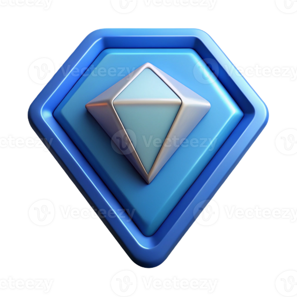 dazzling standout Diamond-shaped badge with inner diamond. Symmetrical, clean lines, with Scalable Design. png