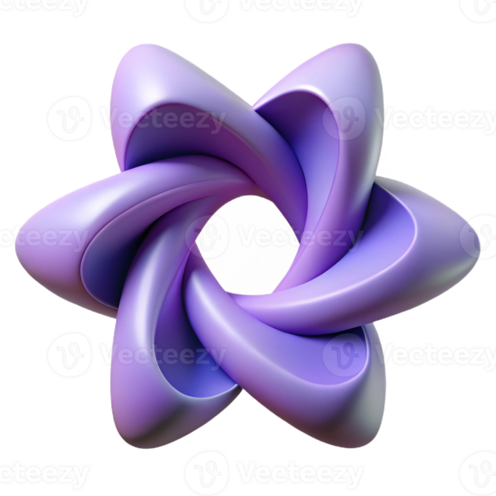 glorious retro Symmetrical abstract shape with curved lines. Clean lines, flat color, with Scalable Design. exclusive png