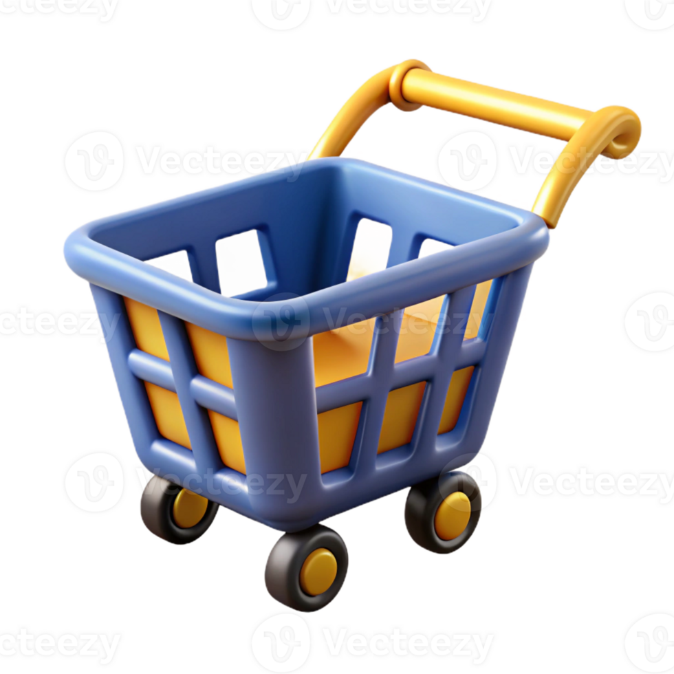 impressive unparalleled Pictogram of a shopping cart. Clean lines, flat color, crisp edges with Scalable Design. png