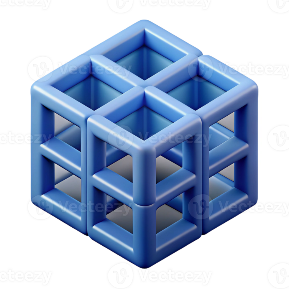 glorious gothic Cubic grid, crisp edges, symmetrical, flat color with Scalable Design. high resolution png