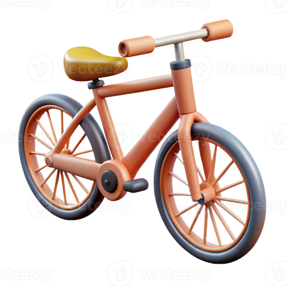 hypnotic coastal Single-weight stroke bicycle. Scalable, flat color with Scalable Design. ultra HD png