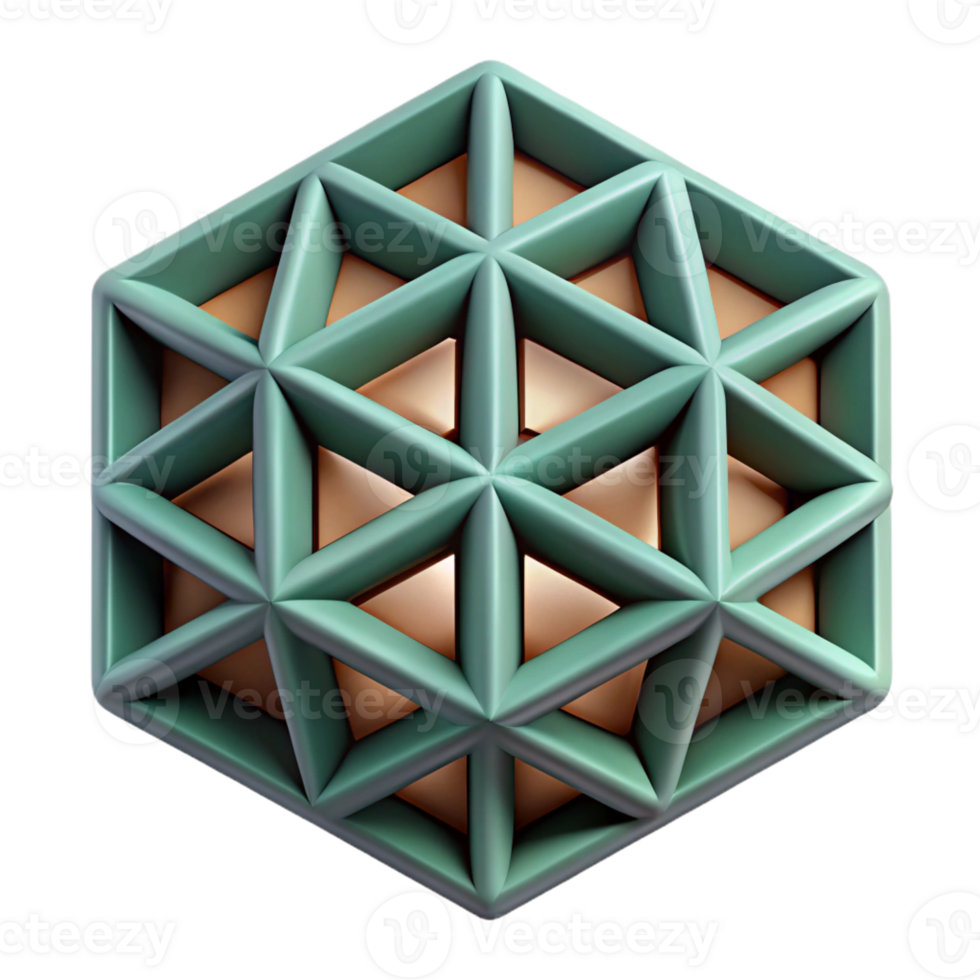 gorgeous traditional Geometric pattern with negative space. Flat color, with Scalable Design. flawless png