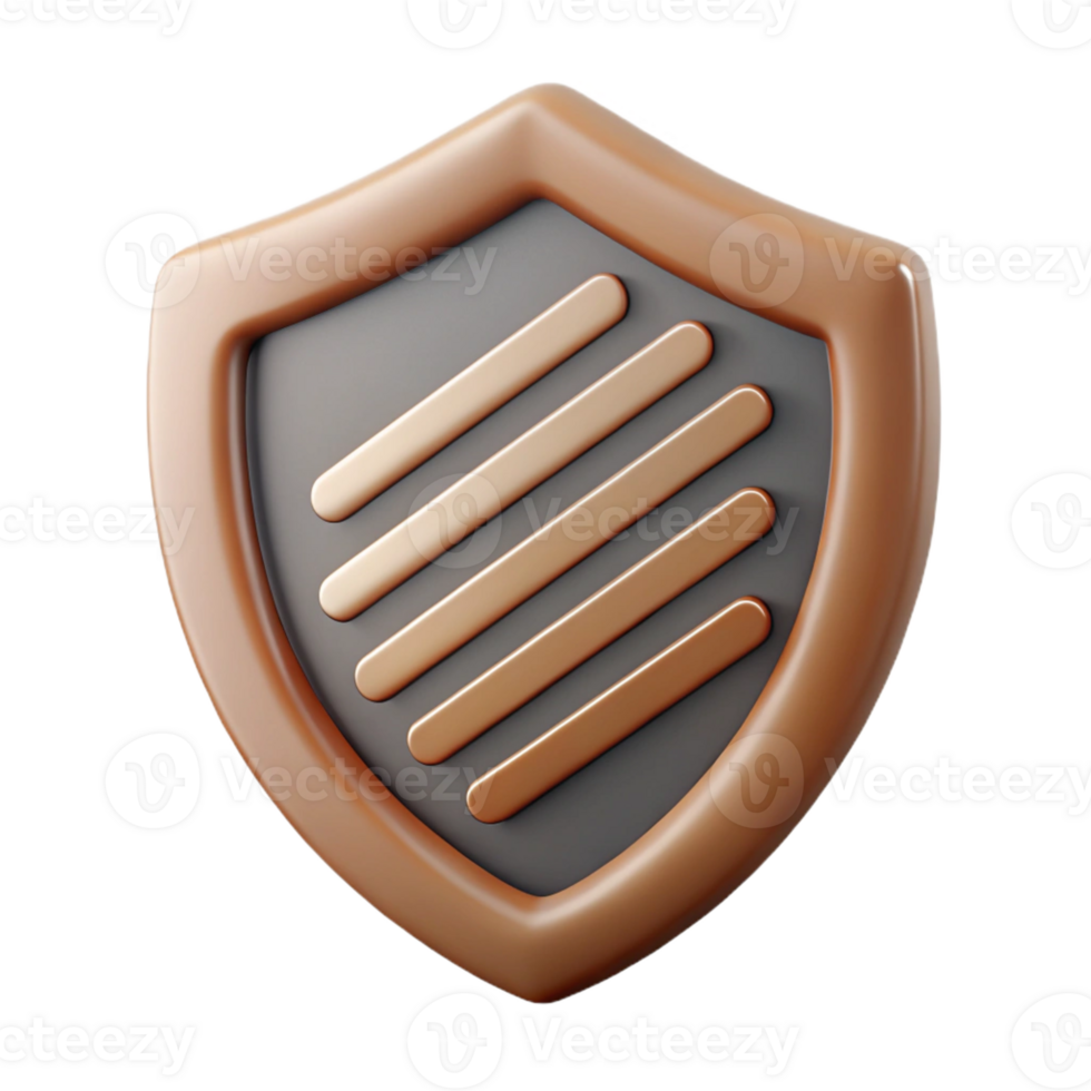 majestic reflective abstract Shield-shaped badge with parallel lines. Minimal, single-weight stroke, with Scalable Design. 8K png