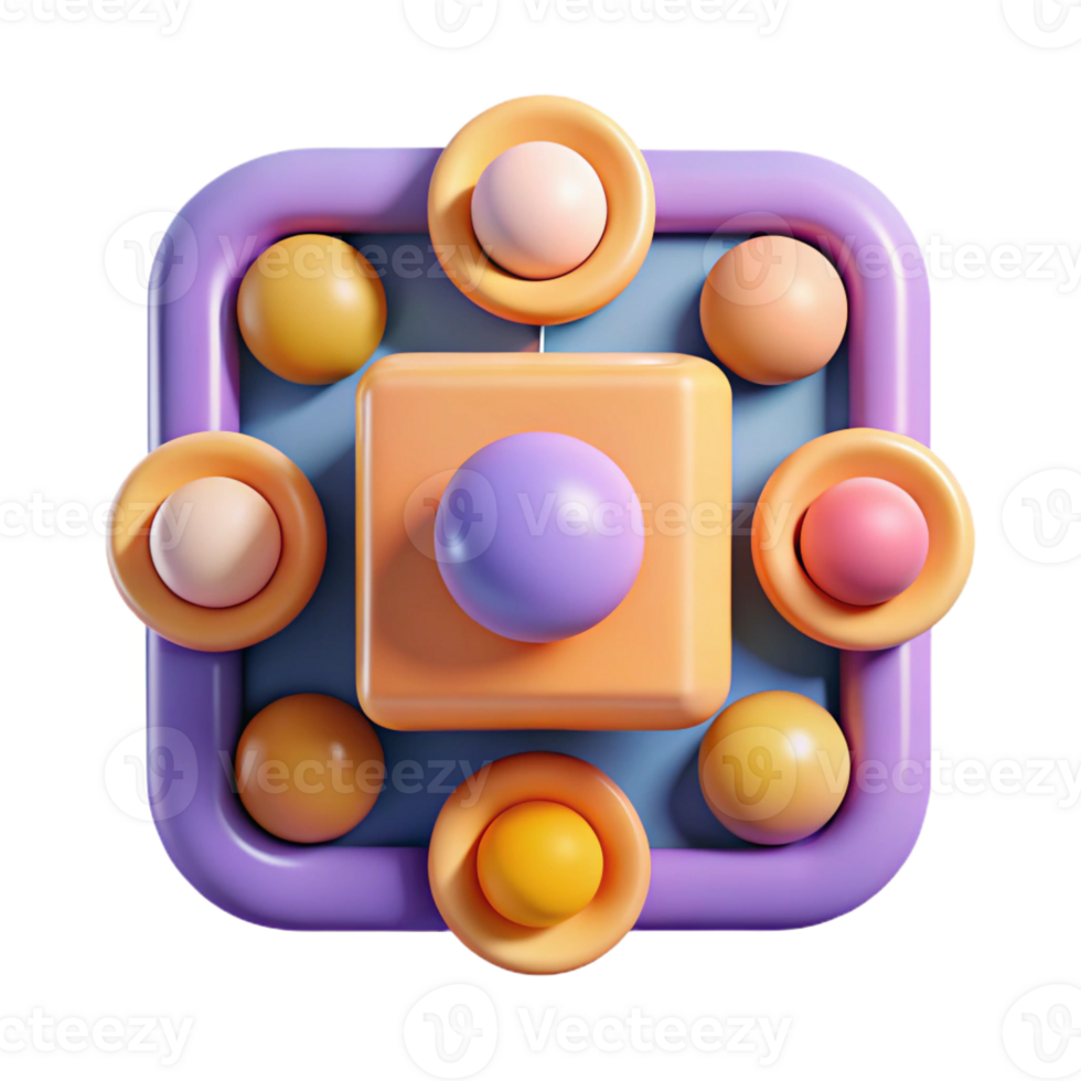 dramatic stunning Abstract composition of squares and circles, flat color, clean lines. with Scalable Design. original png