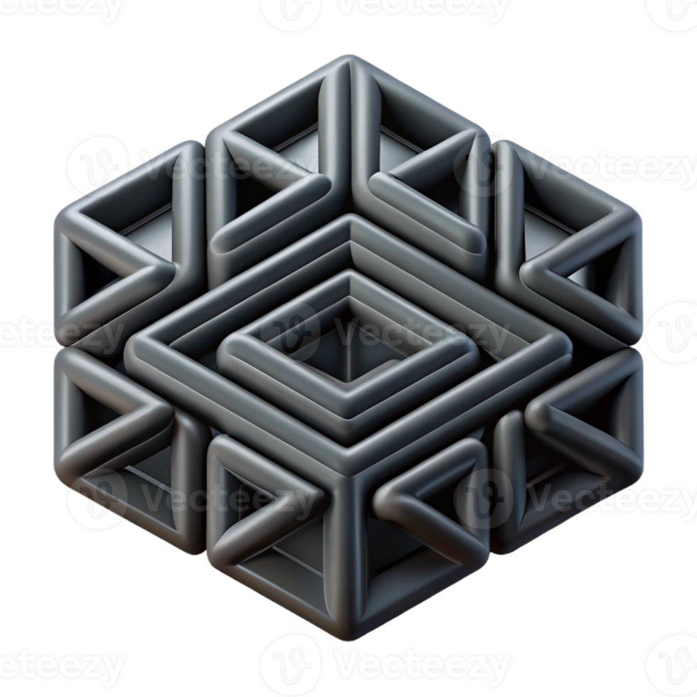 magnificent gothic Abstract geometric pattern with clean lines. Flat black color with Scalable Design. expertly shot png