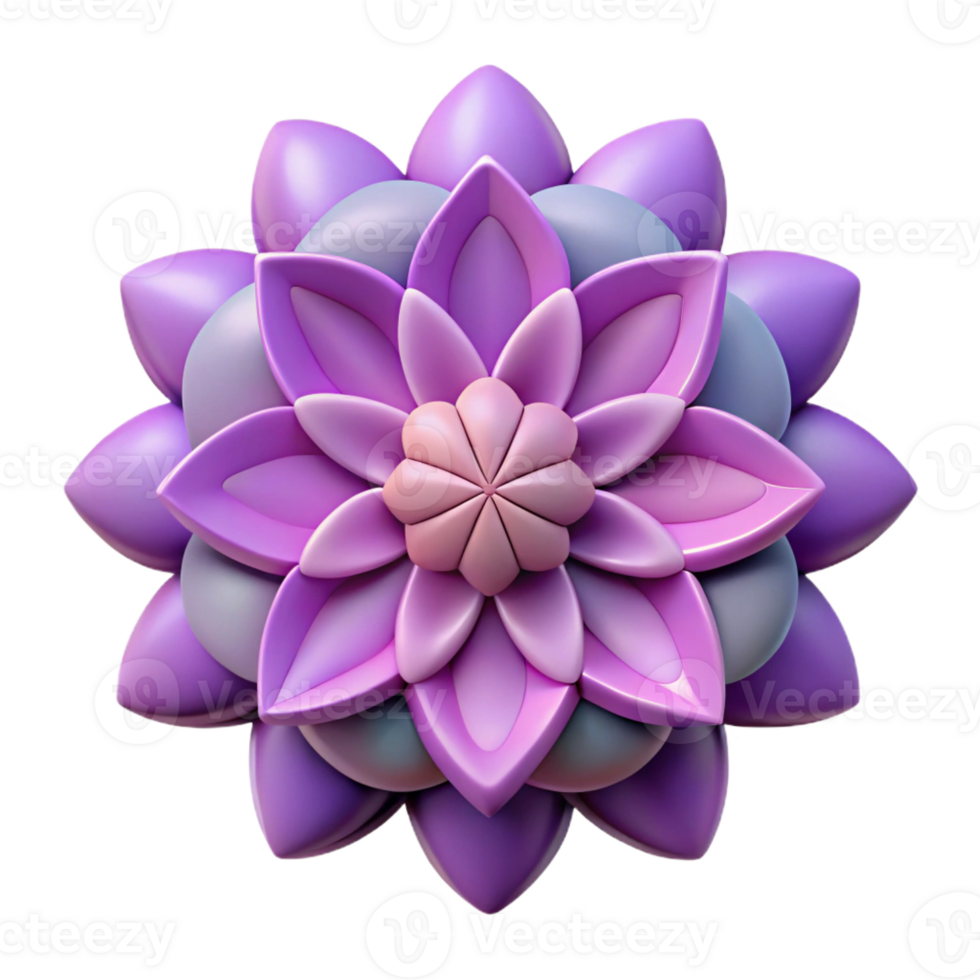 joyful elegant Geometric flower pattern, symmetrical, flat color. Scalable, clean lines with Scalable Design. 4K png