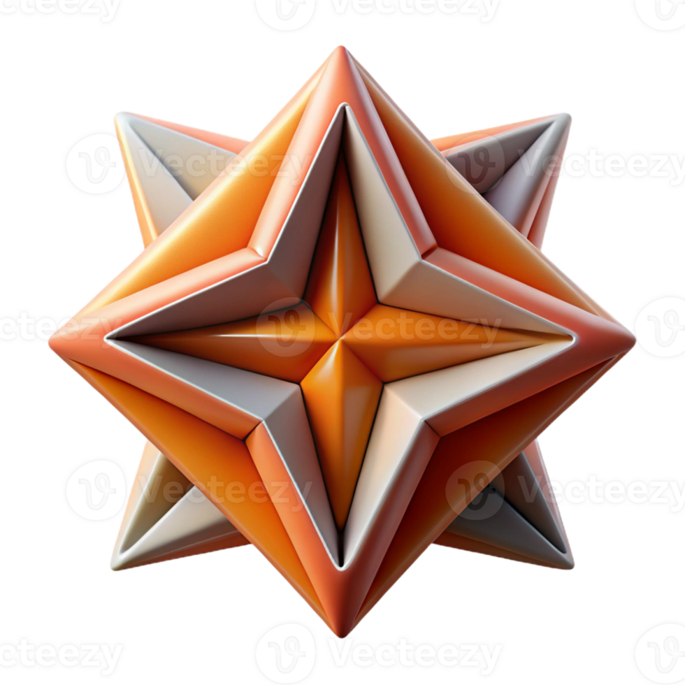 gorgeous harmonious coastal Symmetrical abstract shape with sharp angles, with Scalable Design. flawless png