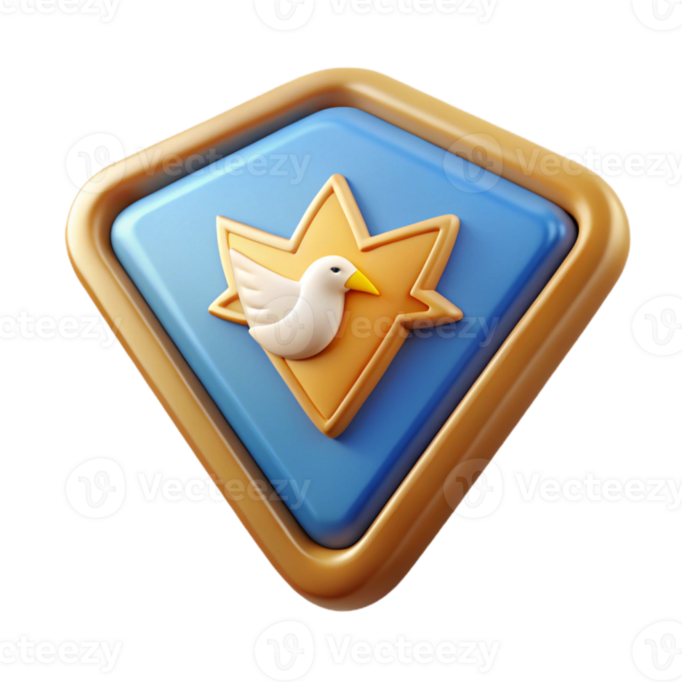 majestic calm vintage Triangular badge with a stylized bird. Scalable, clean lines, flat color with Scalable Design. masterfully captured png