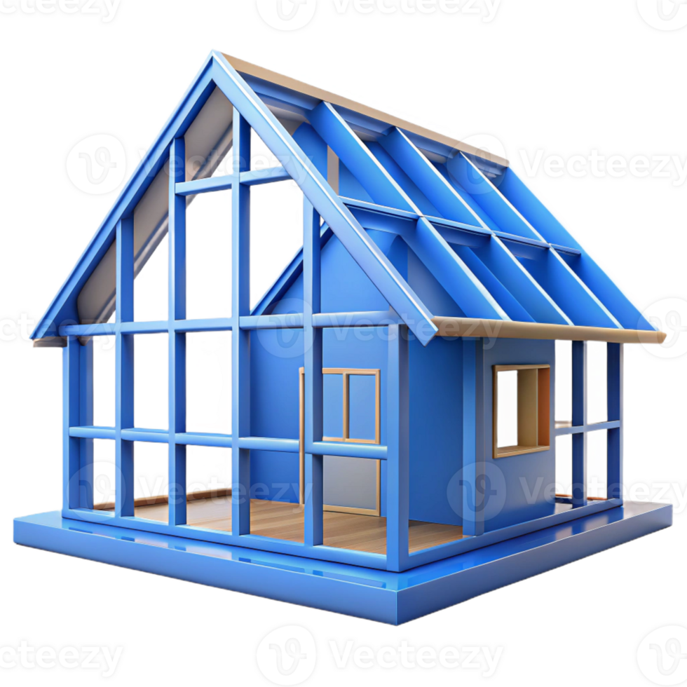 immaculate melancholic urban Scalable blueprint of a house frame. Minimal design, crisp edges with Scalable Design. flawless png