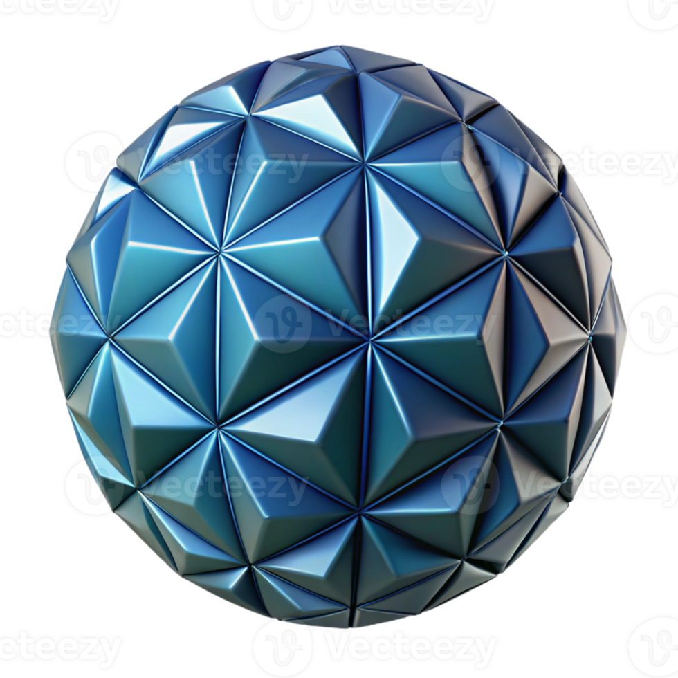 harmonious extraordinary Geometric illustration of a sphere. Crisp edges, symmetrical, with Scalable Design. original png
