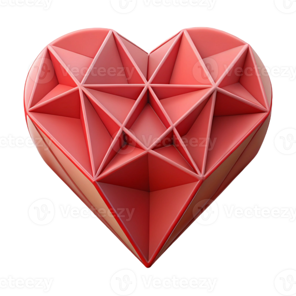 elegant urban Geometric heart, symmetrical, clean lines with Scalable Design. authentic png