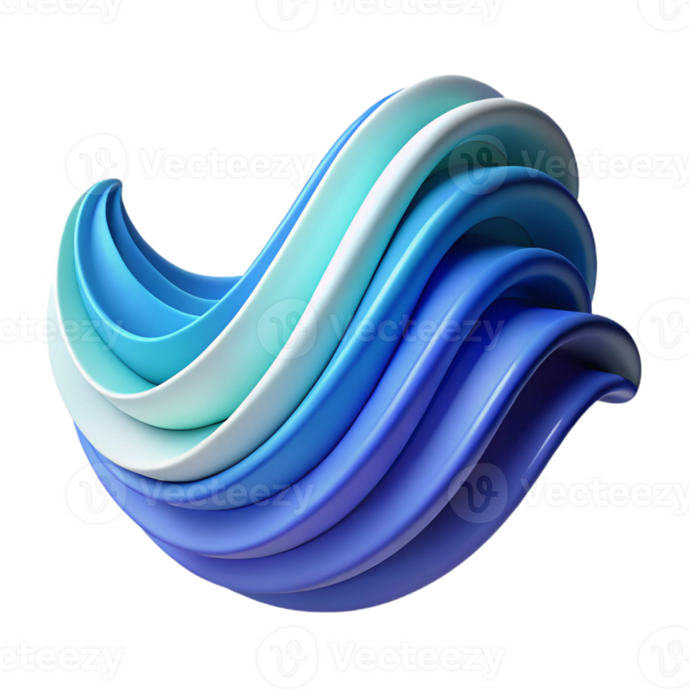 exquisite tropical Abstract, scalable wave pattern. Clean lines, flat color with Scalable Design. studio quality png