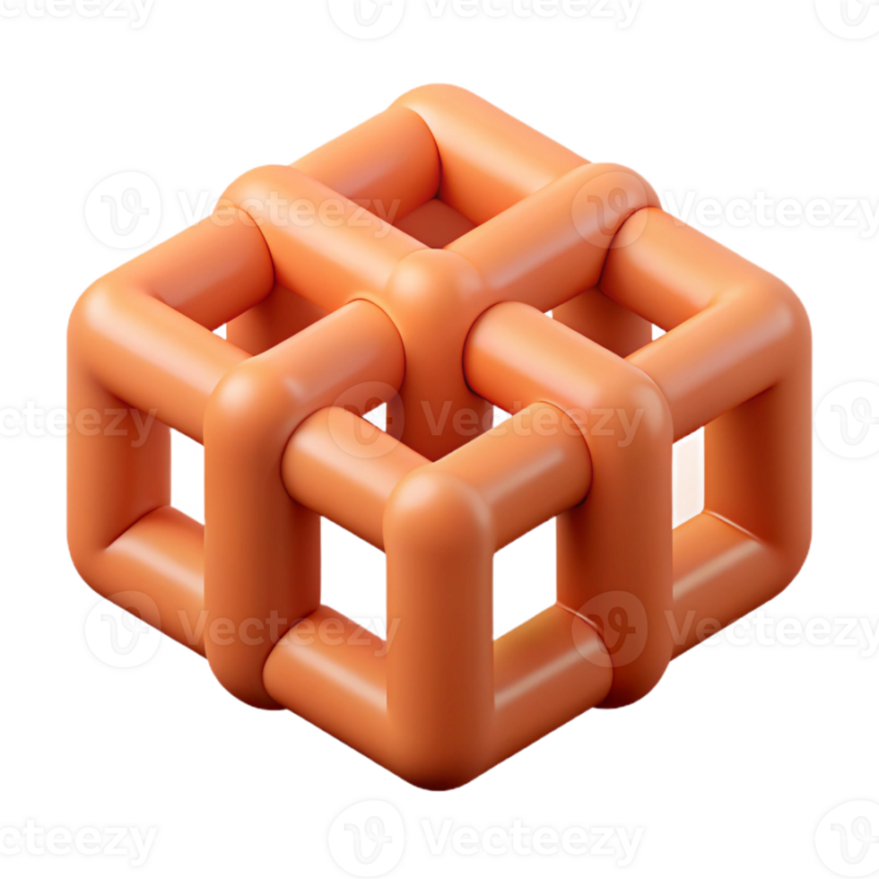 dreamy pristine Interlocking rectangles forming a grid. Crisp edges. Minimal design with Scalable Design. luxury png