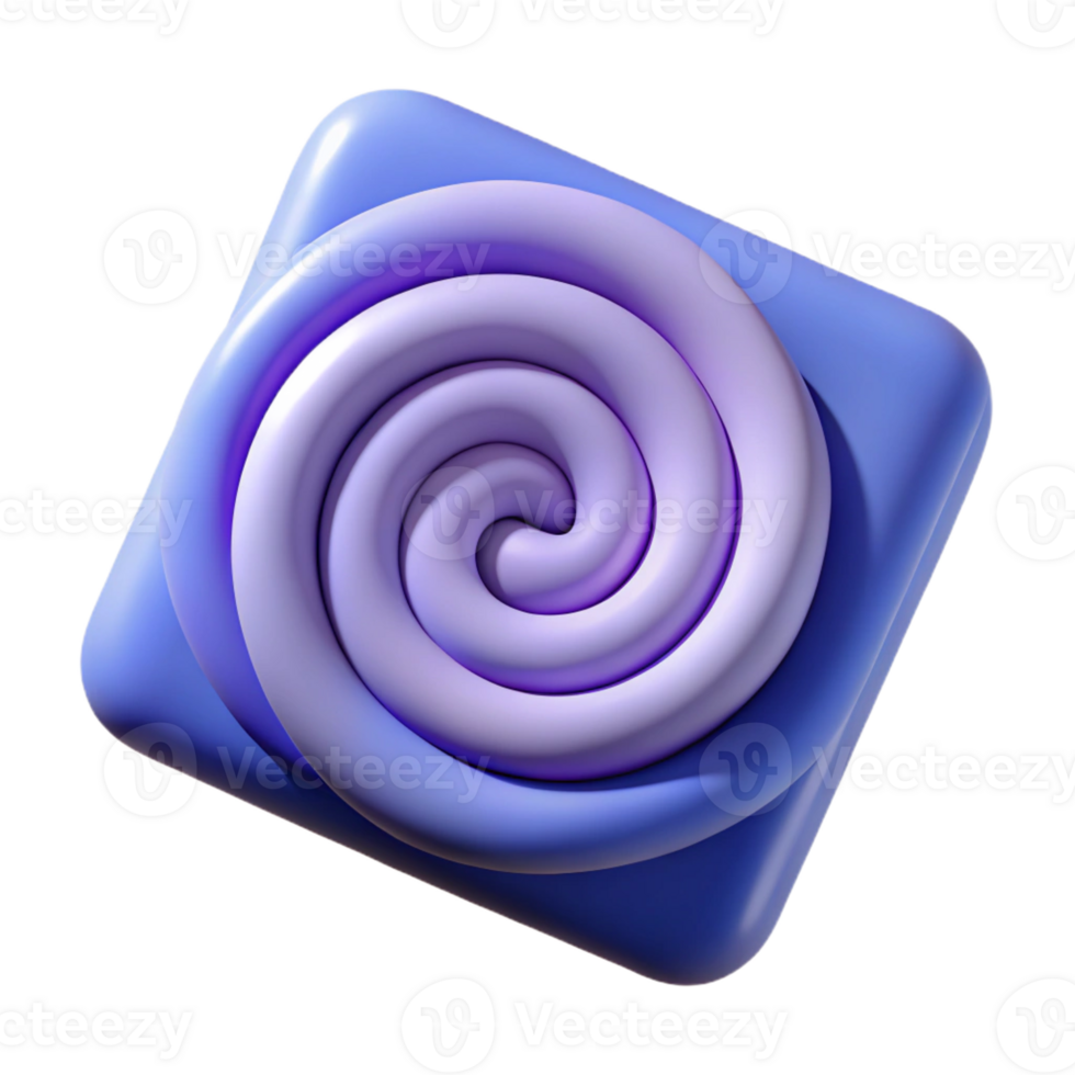 melancholic glorious Spiral of squares with rounded corners. Crisp edges, flat color with Scalable Design. elite png