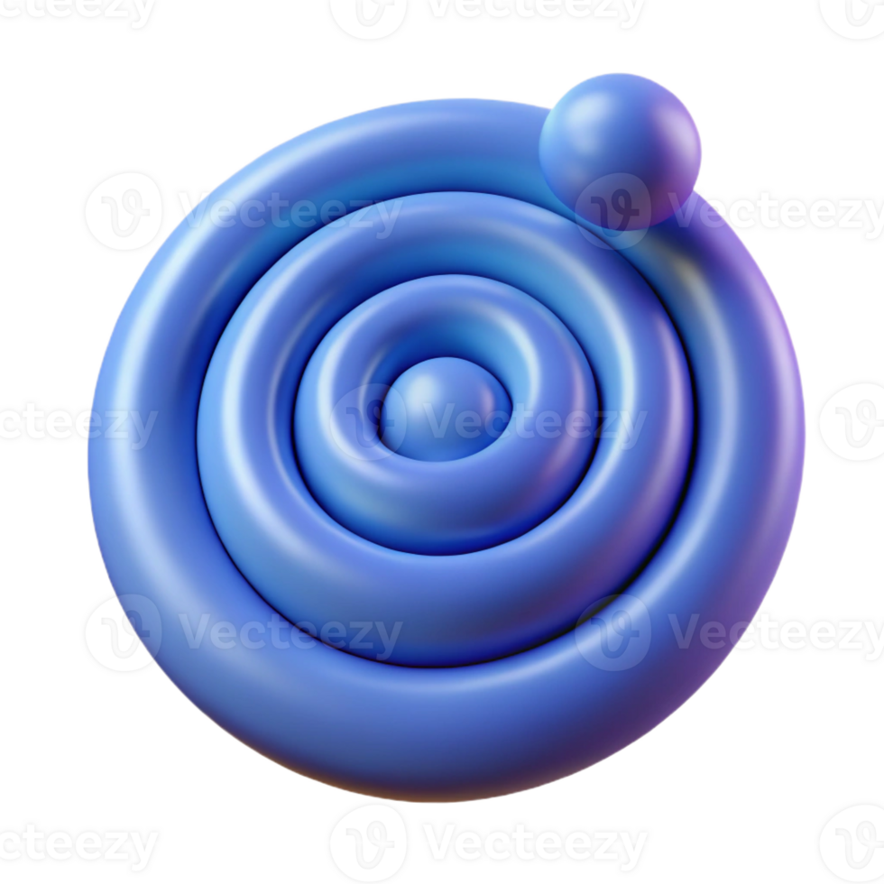 elegant abstract Spiral character with a round head at the center. Clean lines, scalable, minimal design with Scalable Design. genuine png