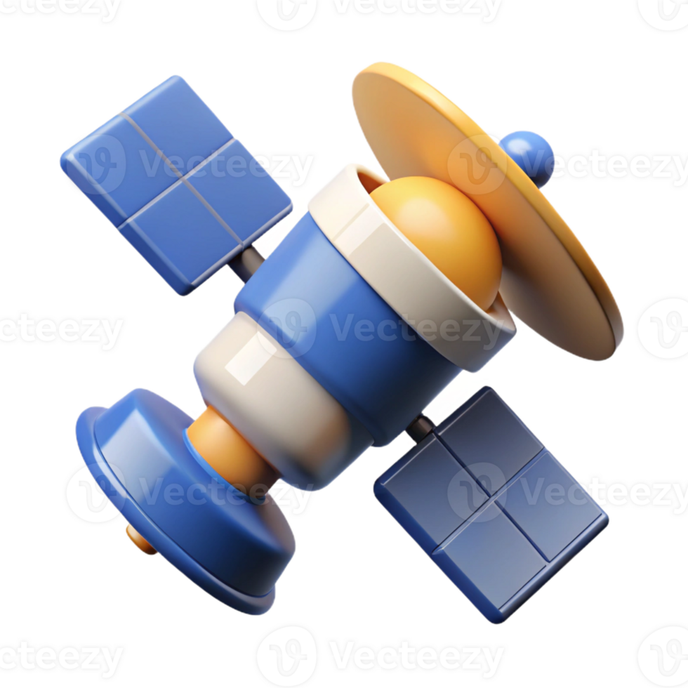 exemplary victorian Minimal technical schematic of a satellite. Flat color, with Scalable Design. elite png