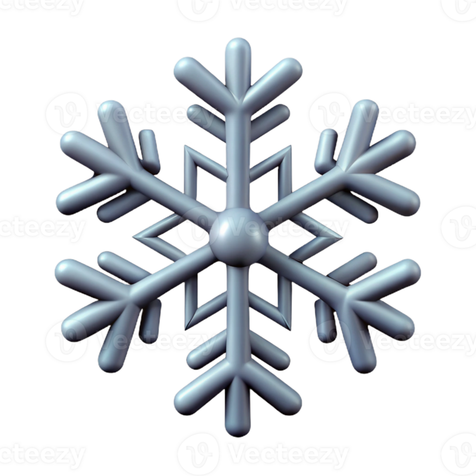 elegant rare Symmetrical silhouette of a snowflake. Single-weight stroke, minimal design with Scalable Design. png