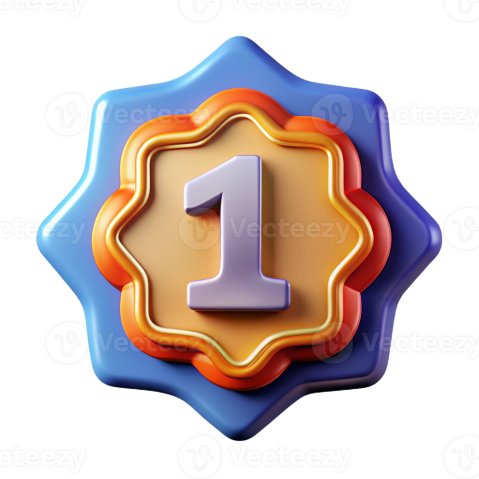 dazzling timeless Number one badge with a bold outline. Crisp edges, scalable, single-weight stroke with Scalable Design. png