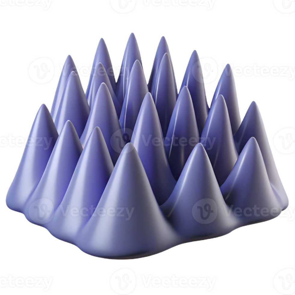 dazzling ethereal mid-century Wave pattern with sharp peaks and troughs, symmetrical, with Scalable Design. fine detail png