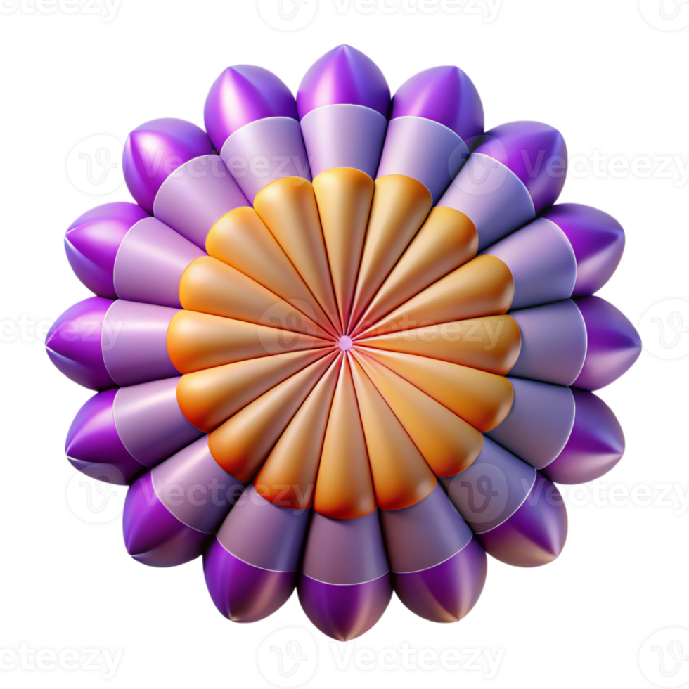 calm serene Scalable, symmetrical flower pattern, minimal design, flat color with Scalable Design. precision png