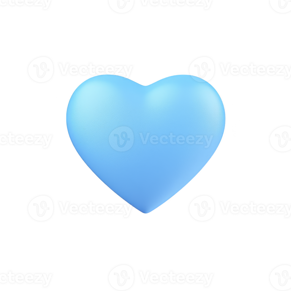 A blue heart emoji symbolizes calmness, trust, and loyalty, often used to express platonic love or support. Its simple design conveys sense of peace and serenity png