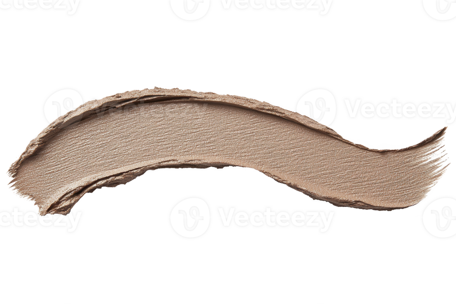 A smooth, textured swipe of beige makeup foundation or concealer, showcasing its creamy consistency and matte finish. curved stroke highlights product blendability and coverage png