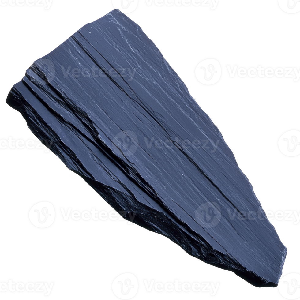 A large, flat piece of dark blue slate with textured surface, showcasing natural layers and edges, ideal for construction or decorative purposes png