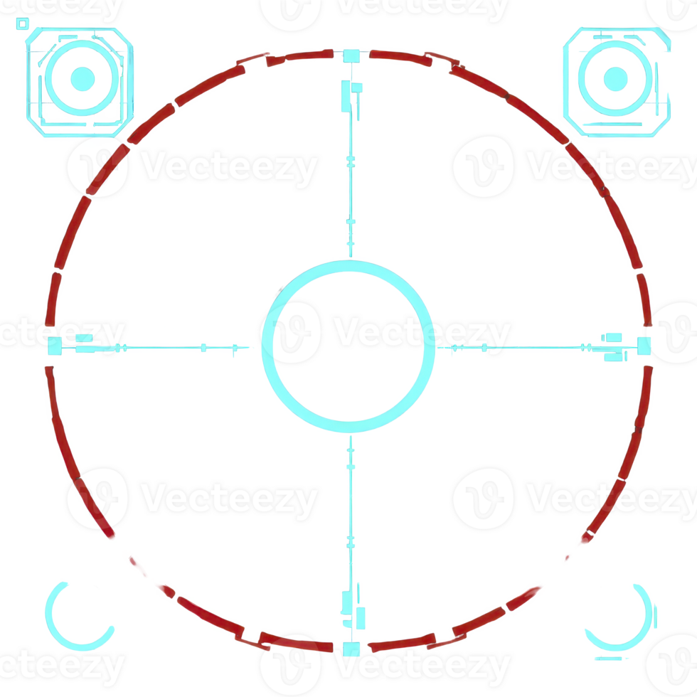 This features symmetrical, abstract design with circular and geometric elements, creating futuristic and mechanical appearance. central circle is surrounded by larger circle, intersected by lines png