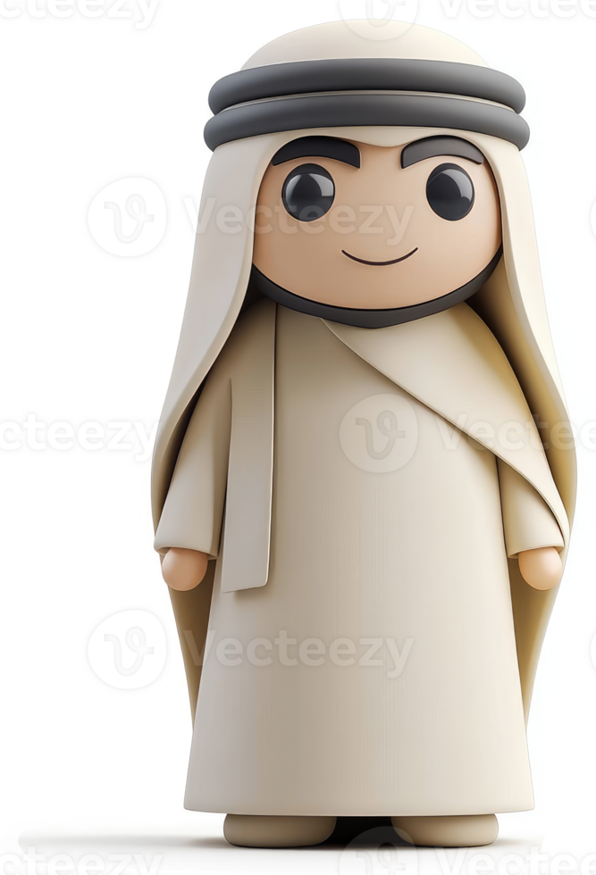 a Cartoon representation of a middle eastern man. png