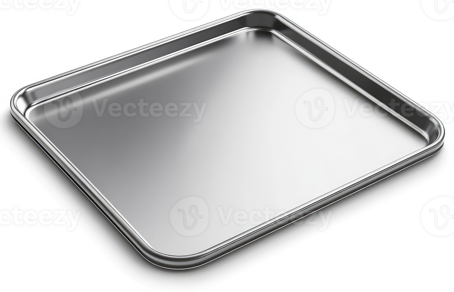a Stainless steel rectangular baking pan png