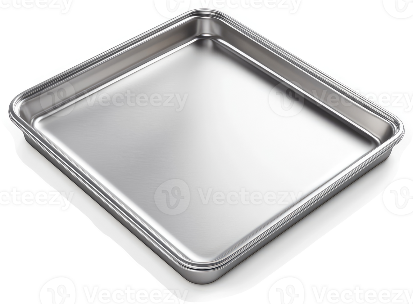 a Stainless steel rectangular baking pan. png
