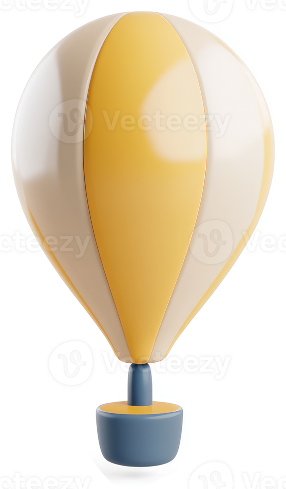 Colorful hot air balloon illustration png