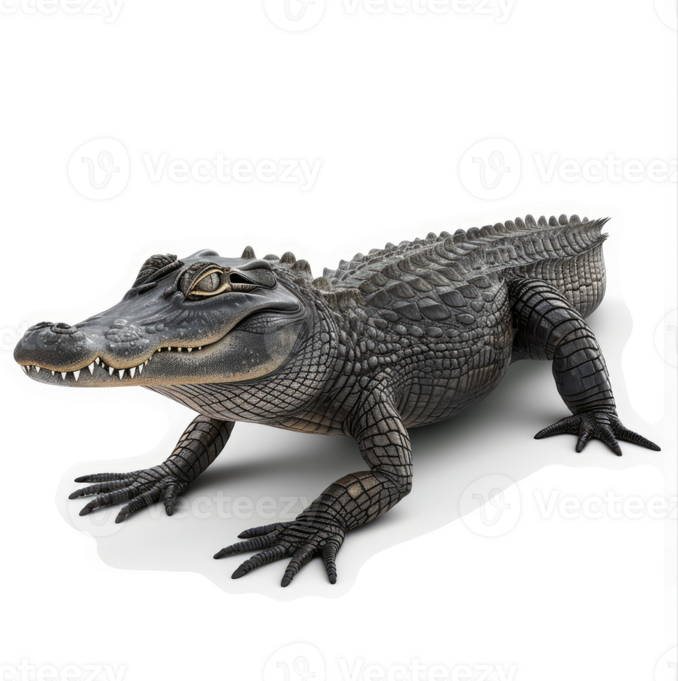 A juvenile alligator, posed in profile view. png