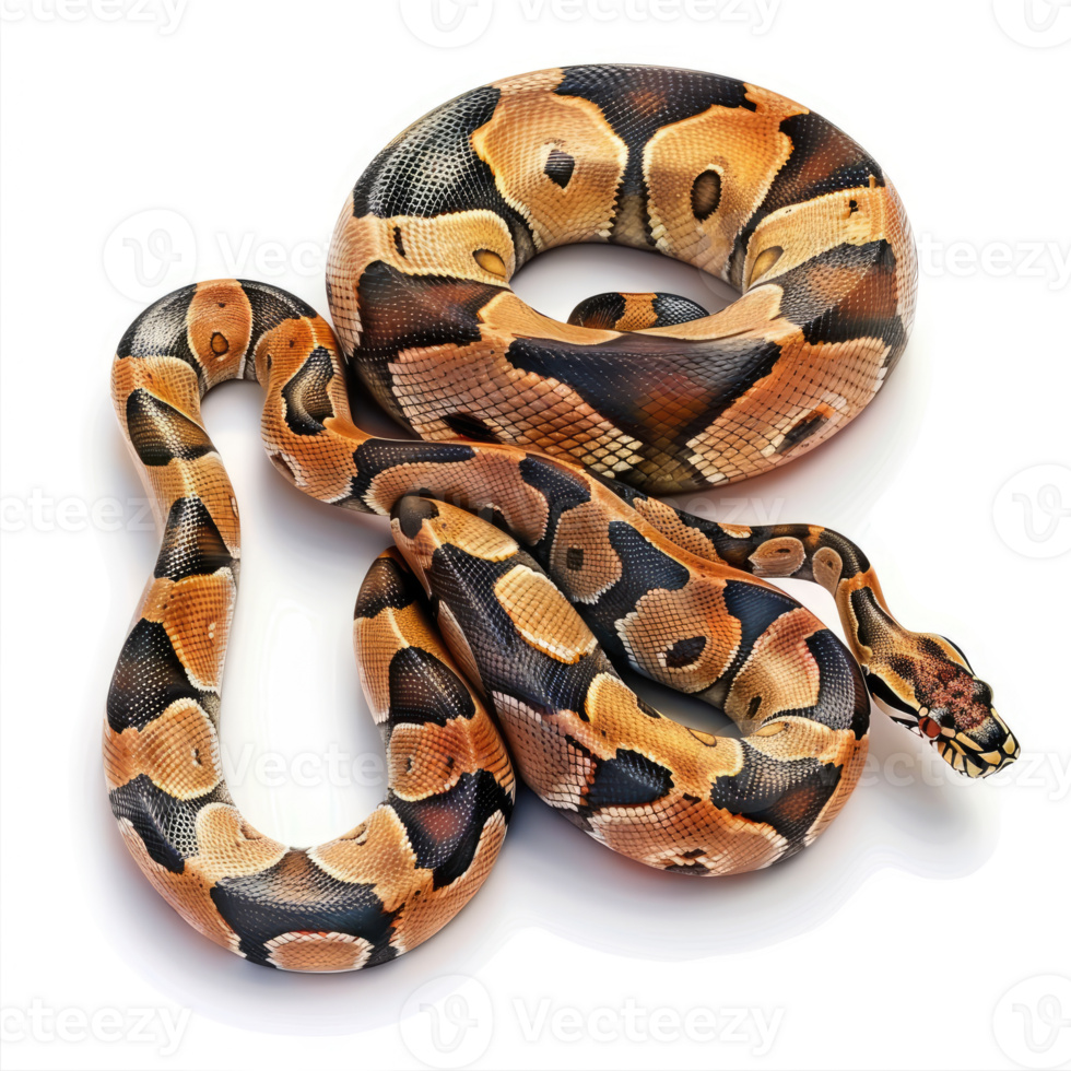 A captivating ball python coils gracefully. png