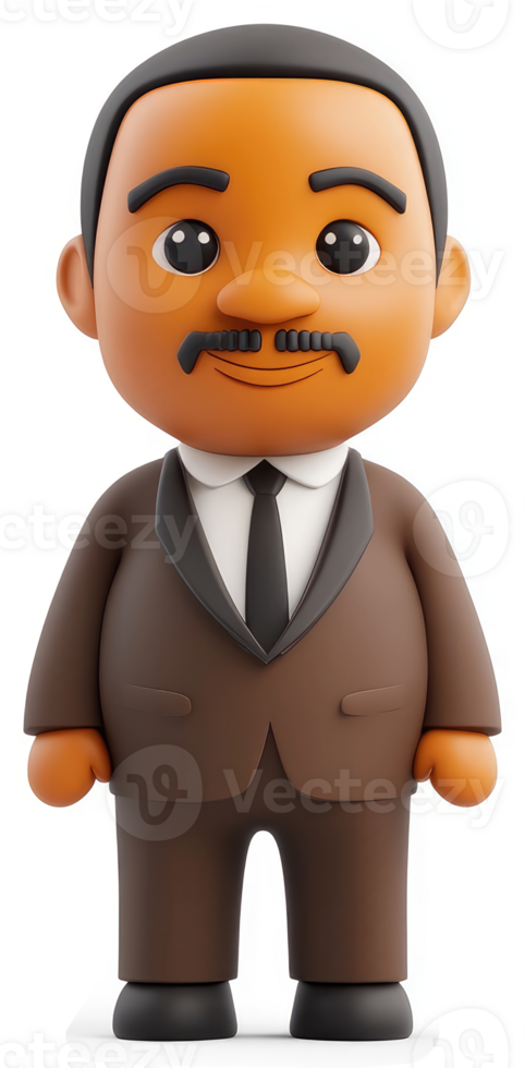 Cartoon depiction of a distinguished man in a suit. png