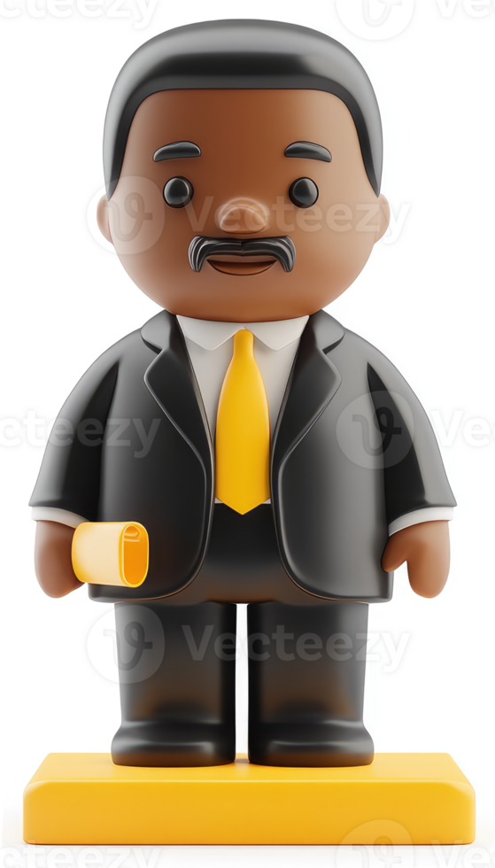 Cartoon depiction of Martin Luther King Jr. png