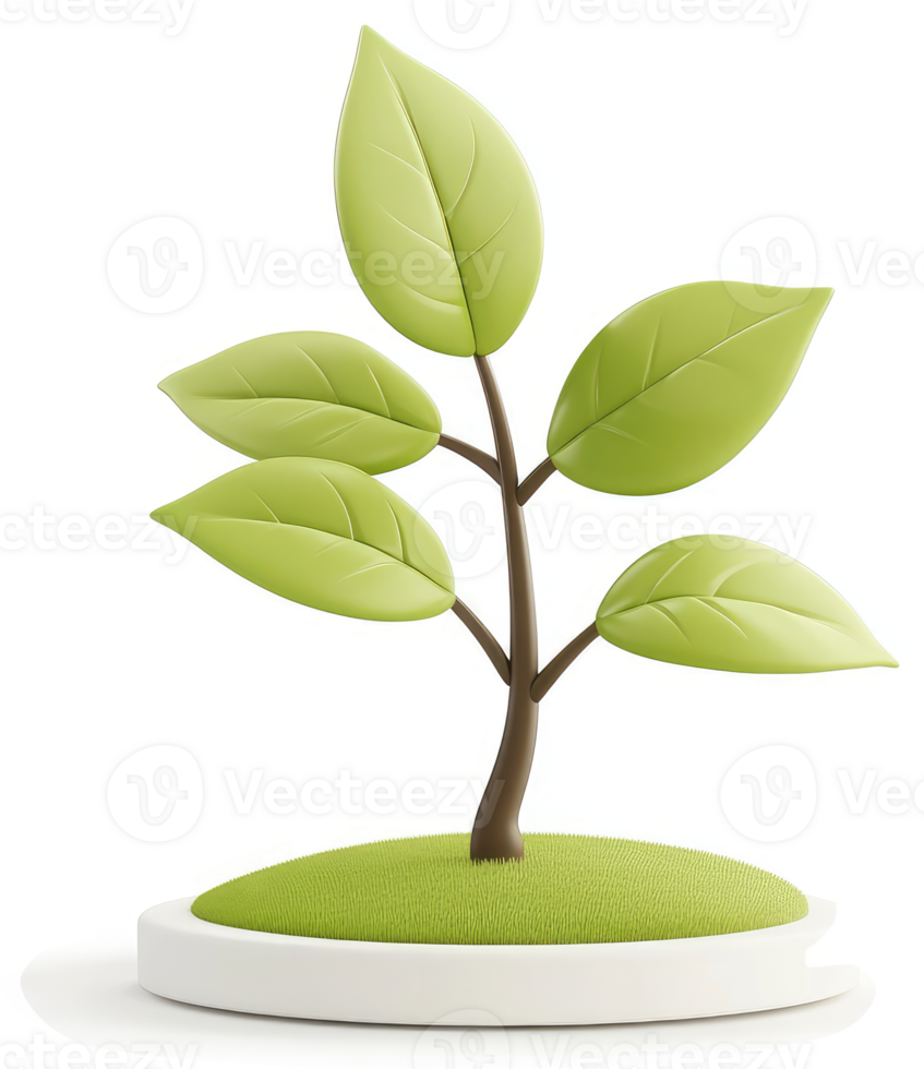 A small, stylized illustration of a young plant. png