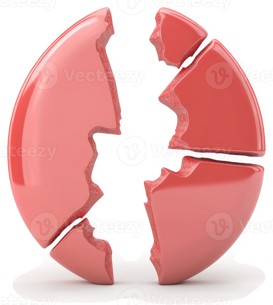 Broken circle graphic illustrating fragmentation. png