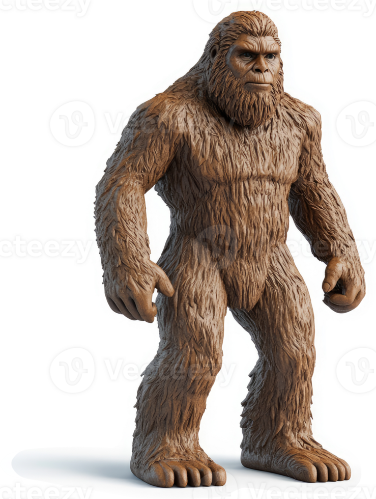 Massive, hairy creature, a depiction of Sasquatch. png
