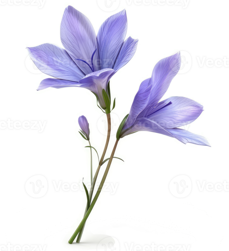 Delicate light purple flowers bloom gracefully. png