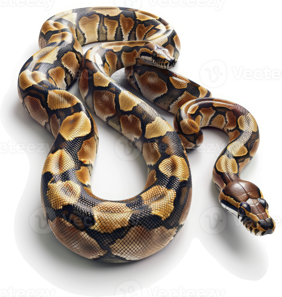 A captivating ball python displays intricate patterns. png