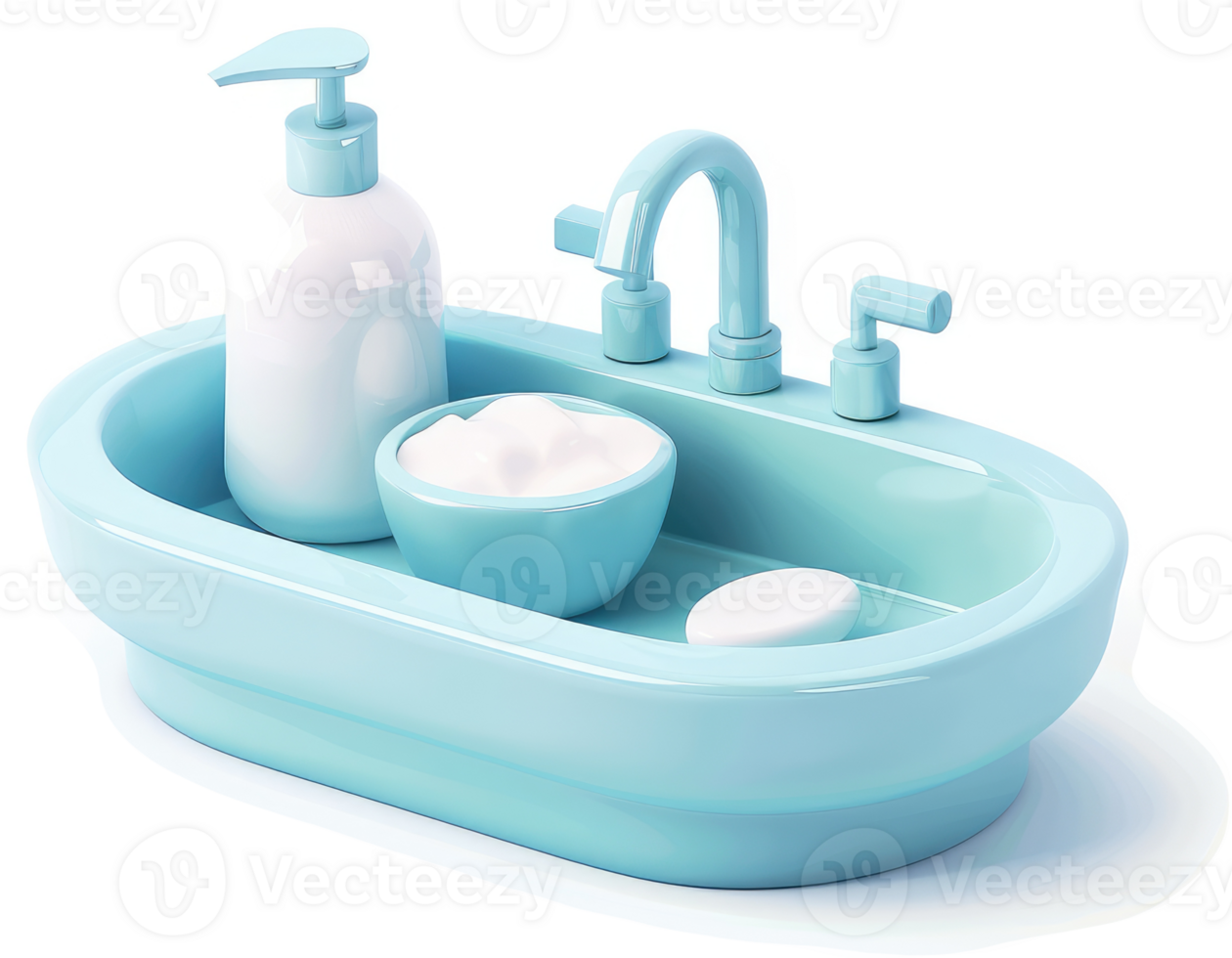 Light-blue wash basin with toiletries. png
