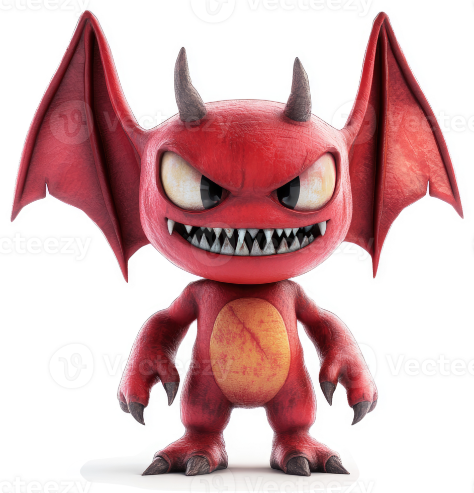 A cartoonishly menacing little demon. png