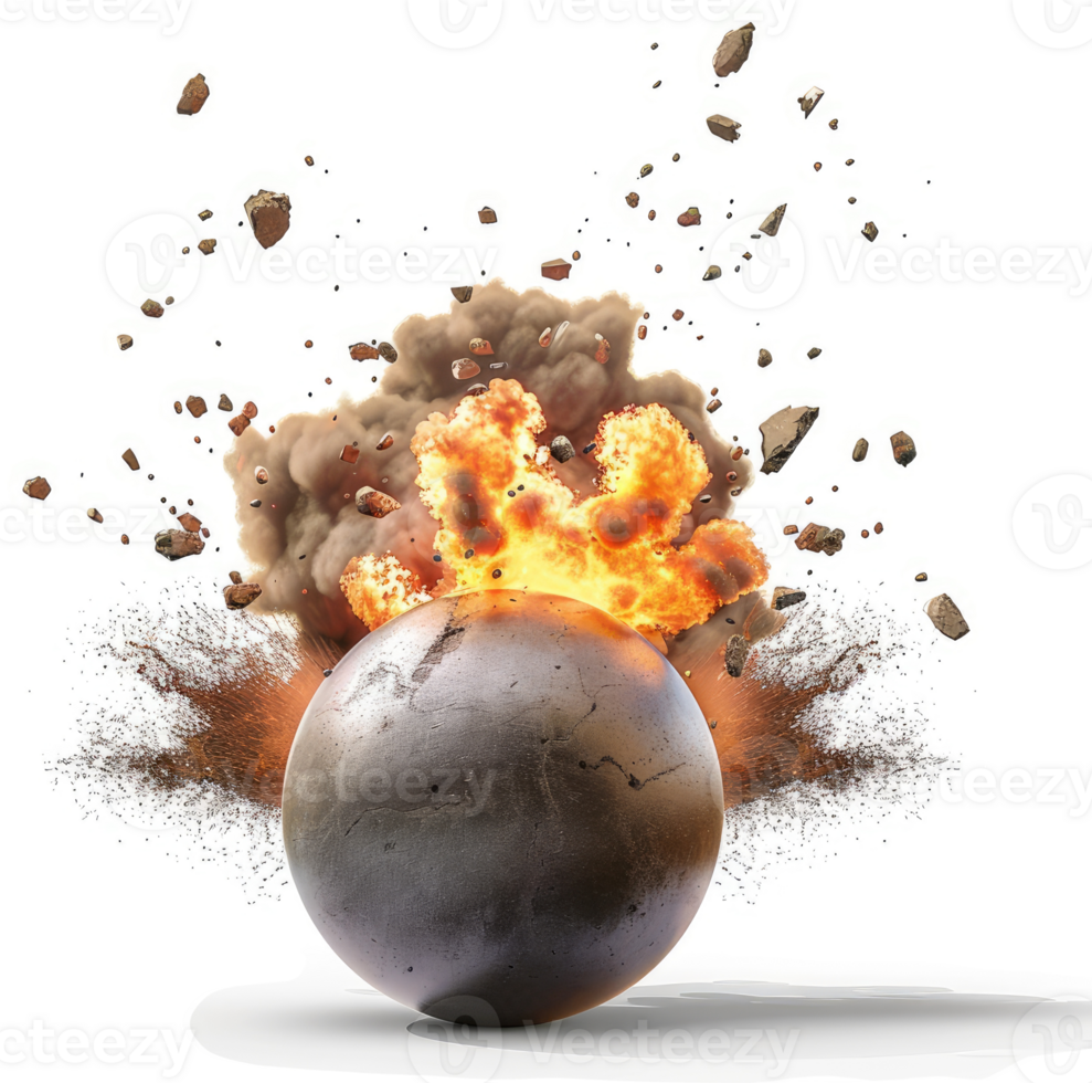 Explosive disintegration of a metallic sphere. png