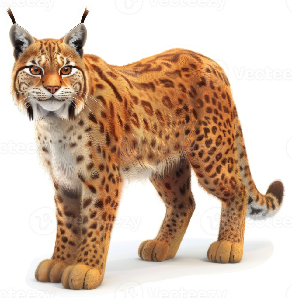 Majestic Eurasian lynx, a captivating woodland predator. png