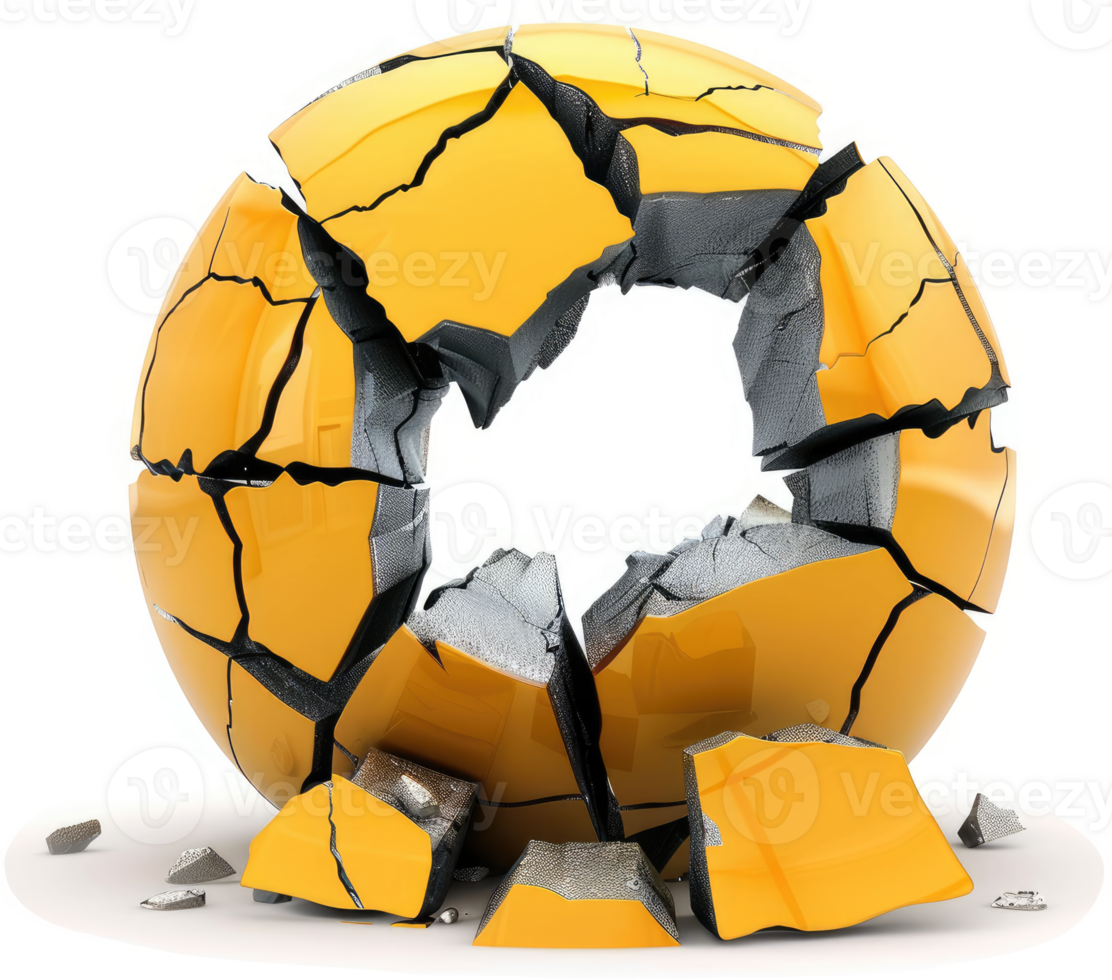 Shattered sphere, a visual representation of damage. png