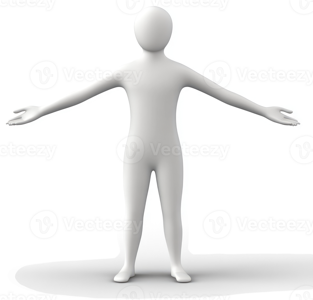 A stylized, three-dimensional representation of a human figure. png