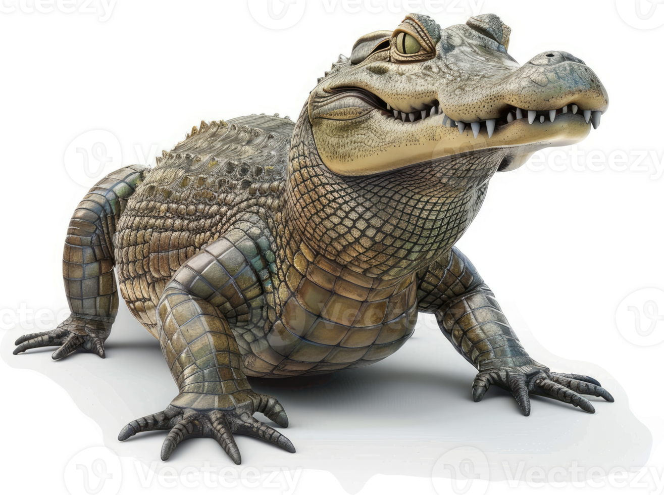 A large alligator with a curious expression. png
