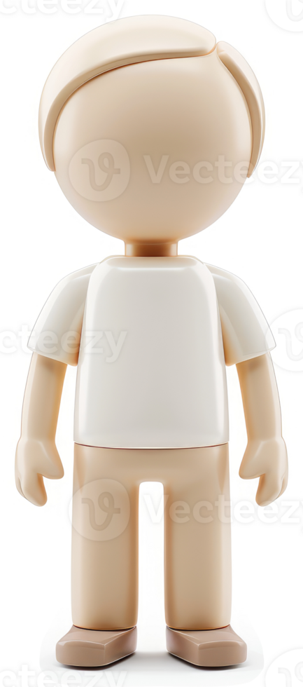 Beige figure in simple, neutral attire. png